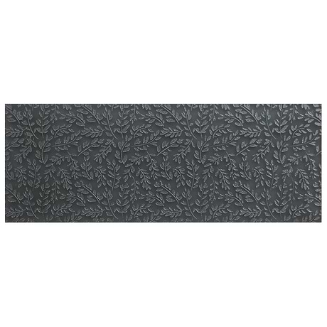 Araminta Flowers Midnight 6x16 Frosted Glass