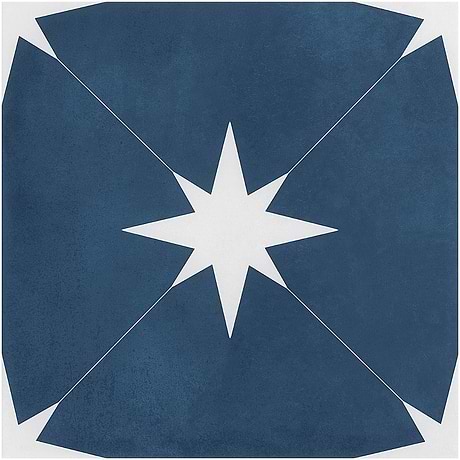 Levant Navy Blue 9x9 Matte Porcelain Tile