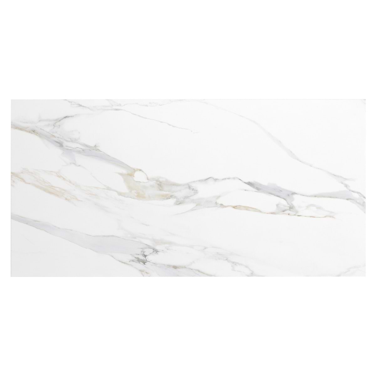 Marmo Aurora Gold 24x48 Marble Look Polished Porcelain Tile