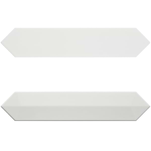 Kent White 2.6 x 13 Polished Ceramic Tile 