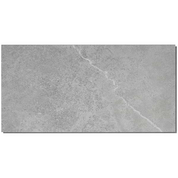 Crosby Juneau Sandstone Medium Gray 12x24 -  5.0mm/28mil Wear Layer - Rigid Click Matte Luxury Vinyl