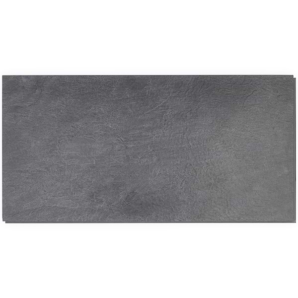 Crosby Trail Slate Black 12x24 - 5.0mm/28mil Wear Layer - Rigid Click Matte Luxury Vinyl