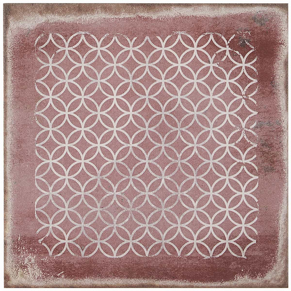 Close Out-Bernalillo Deco Pink Rose 8x8 Matte Porcelain Tile