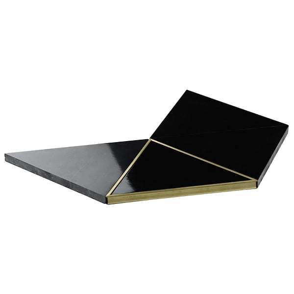 Axil Nero - Nero Marquina & Brass Polished Marble + Brass