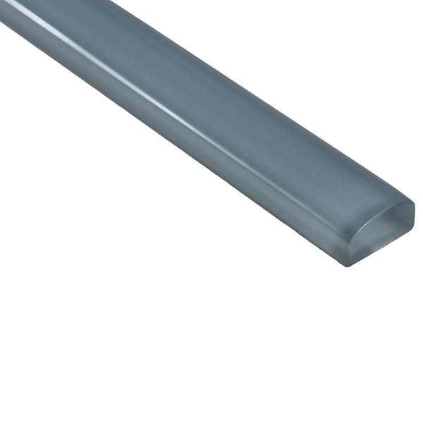 Glass Pencil Blue Gray Polished; in Blue Gray Glass; for Backsplash, Bathroom Wall, Kitchen Wall, Wall Tile