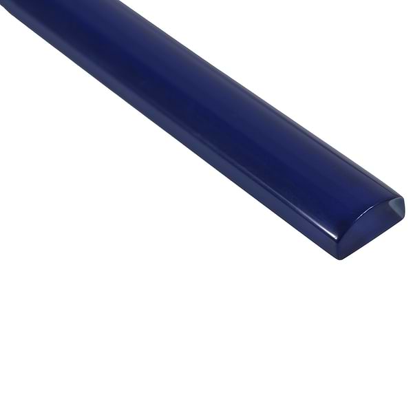 Glass Pencil Cobalt Blue Polished; in Blue Glass; for Backsplash, Bathroom Wall, Kitchen Wall, Wall Tile