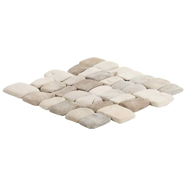 Pebblestone Pathway Lombok Blend Natural Stone Tumbled Pebble Tile