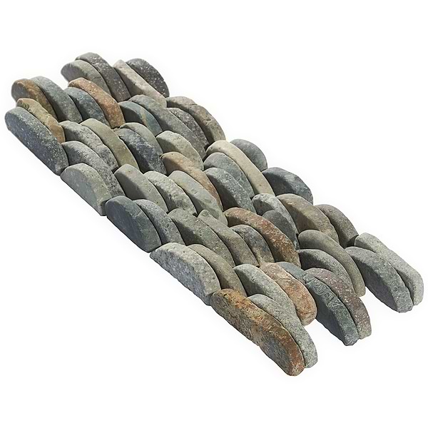 Nature Sumatra Stacked Pebble Mosaic