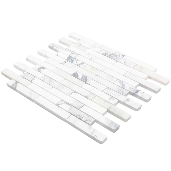 Calacatta Big Brick Marble Tile