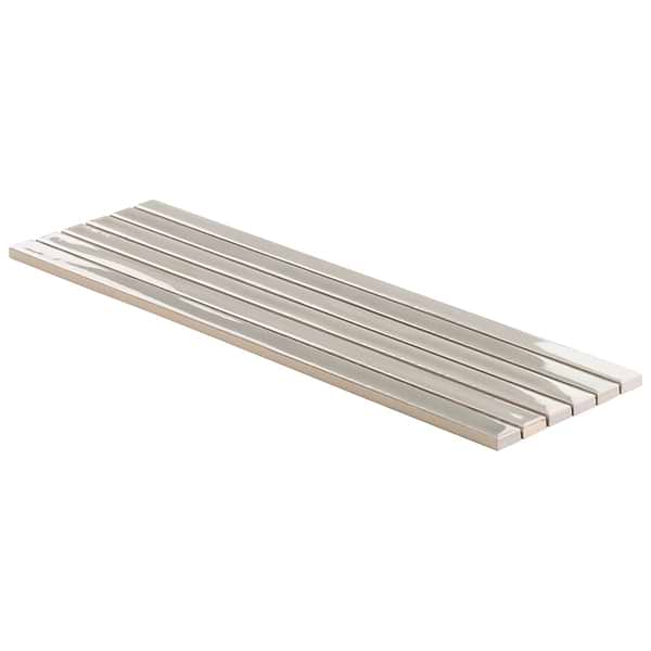 Buenos Chameleon Sage Gray 5x18 Glossy Ceramic Mosaic Tile
