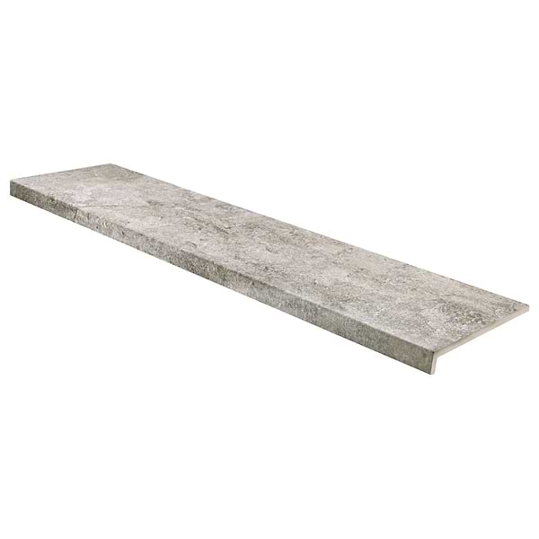 Oberon Storm Gray 12x48 Stair Tread Matte Porcelain