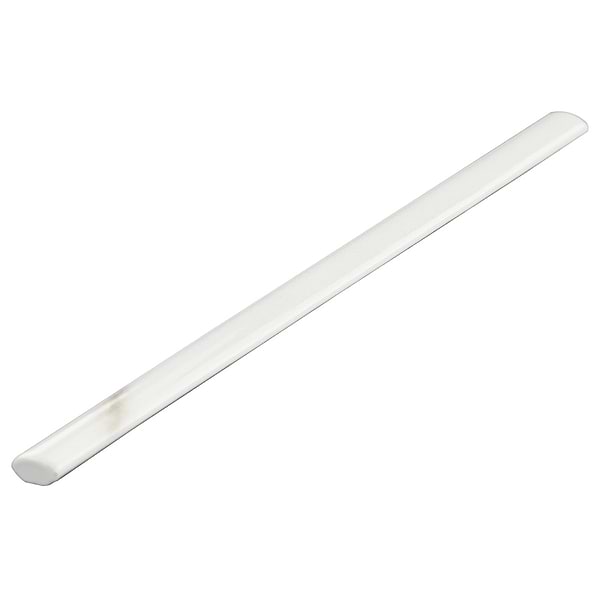 Ducale Calacatta ¼ Round Matte Ceramic Bullnose; in White with Gold Veining Ceramic; for Backsplash, Bathroom Wall, Kitchen Wall, Shower Wall, Wall Tile; in Style Ideas Classic, Contemporary, Craftsman, Farmhouse, Mid Century, Modern, Traditional, Transitional