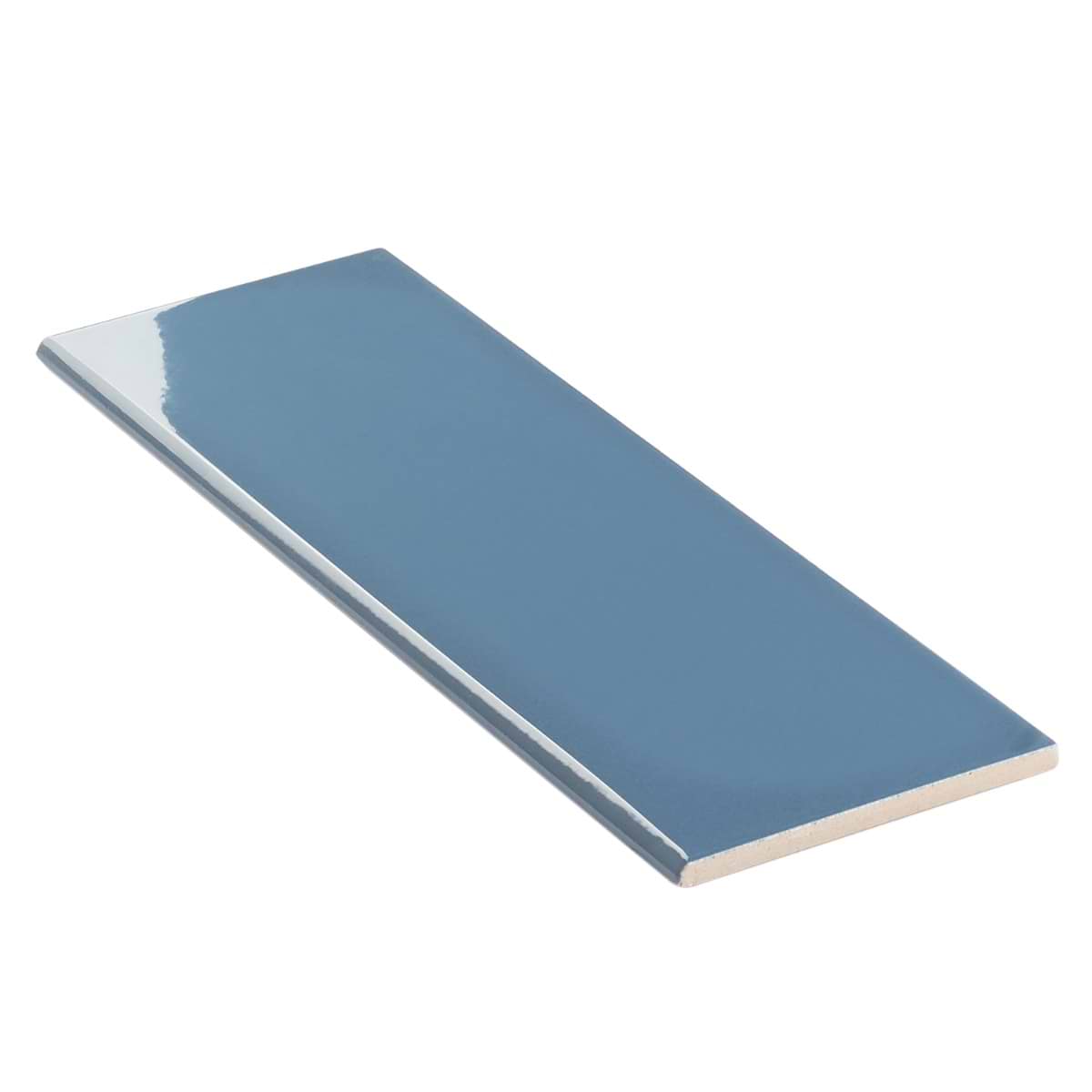 Market Street Blue Bullnose 4x12 