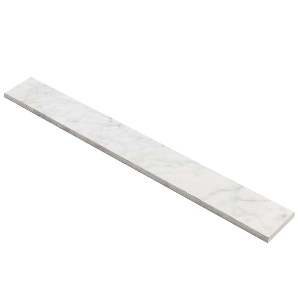 Marble Tech Bianco Gioia 3x24 Matte Porcelain Bullnose