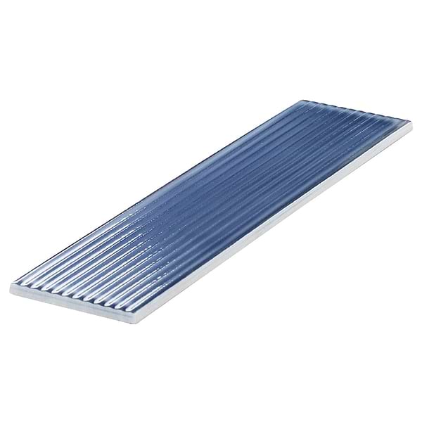 Stacy Garcia Artblock Denim Blue 4x16 Grooved Glossy Porcelain Tile