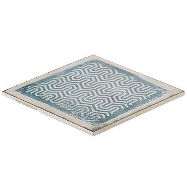 Bernalillo Deco Blue 8x8 Matte Porcelain Tile