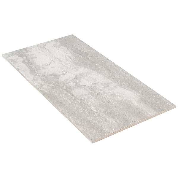 Everyday Travertine Silver 12x24 Matte Porcelain