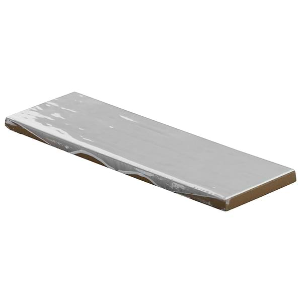 Una Silver 3x9 Polished Porcelain Subway Tile