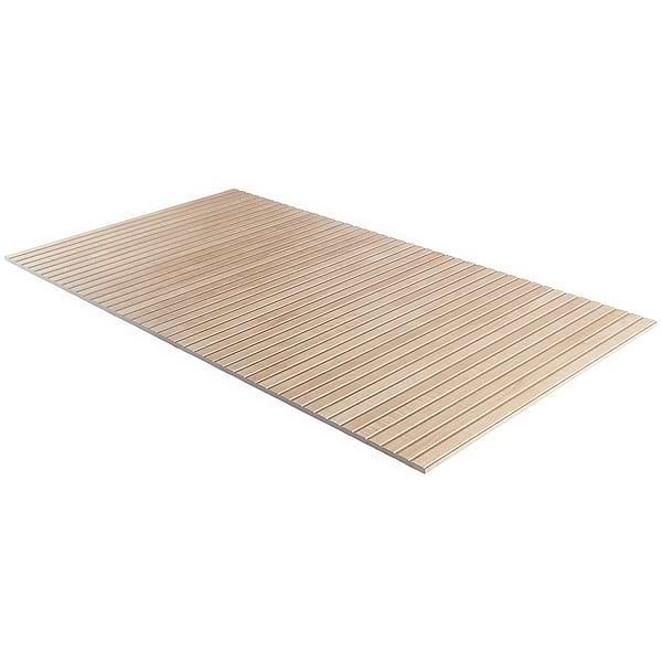 Elan Ribbon Maple Brown 24x48 Wood Look Matte Fluted Porcelain Tile