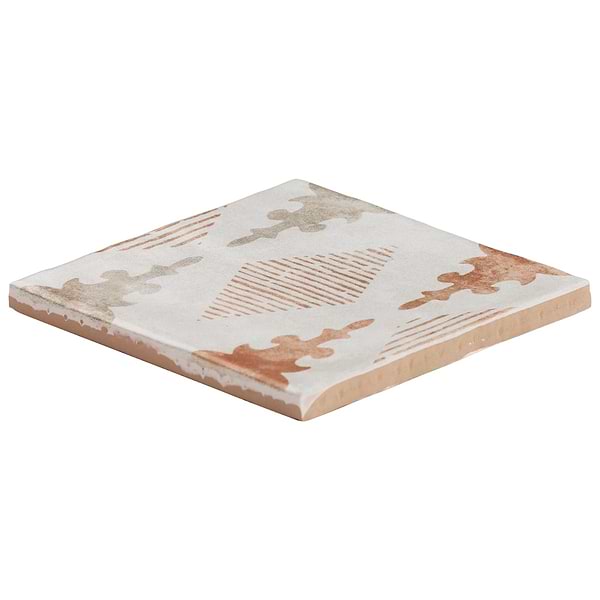 Paula Purroy Como Aztec Terracotta 5x5 Matte Ceramic Tile