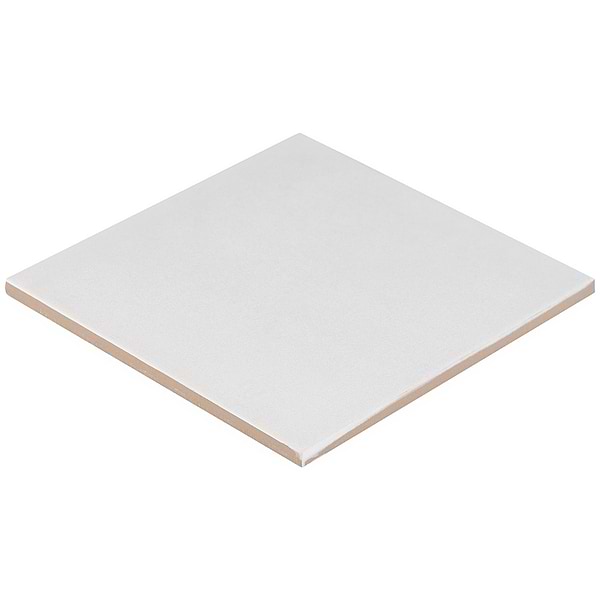 GeoPrism Cement White 8x8 by Elizabeth Sutton Matte Porcelain
