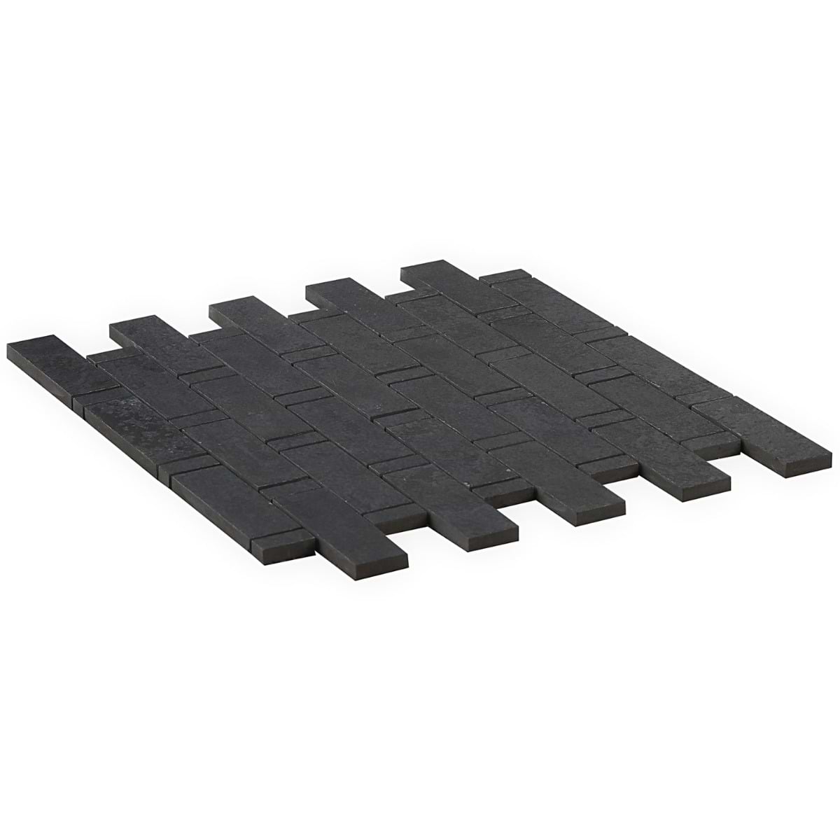 Shop Close Out - Artile Black Gold 1x3 Weave Matte Porcelain