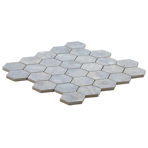 Artile Ocean Blue 2" Hexagon Matte Porcelain Mosaic Tile