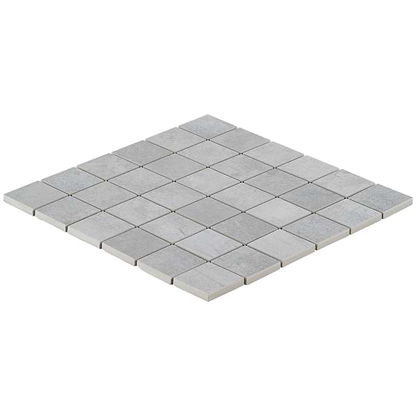 Blacksmith Excalibur Medium Gray 2x2 Matte Porcelain Mosaic Tile