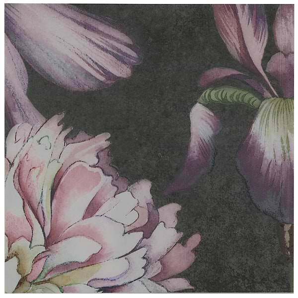 Angela Harris Florista Garden Pink Mural 8x8 Matte Porcelain