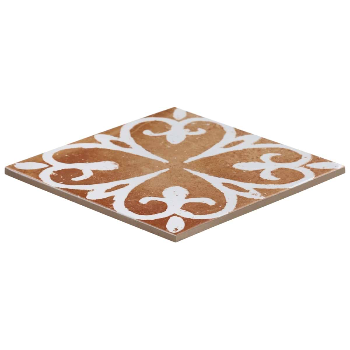 Shop Sample-Angela Harris Messina Kasma Terracotta Decor 8x8 Matte