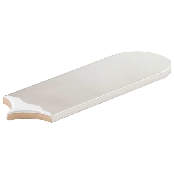 Fan Mist Gray 3x8 Fishscale Mixed Finishes Ceramic Wall Tile