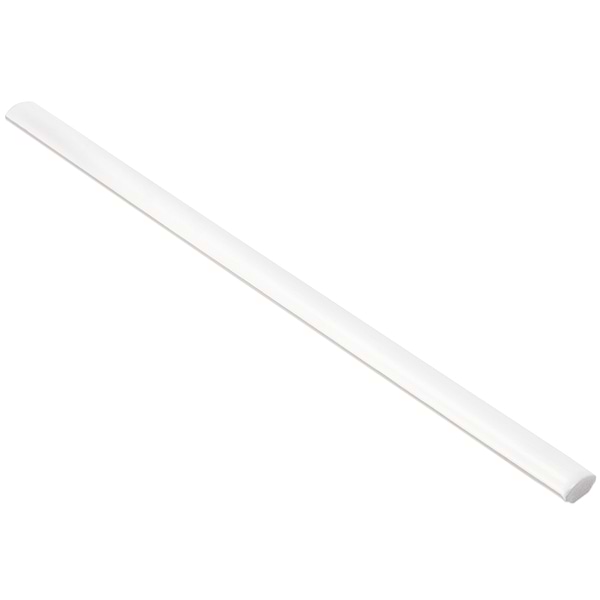 Soho White Matte Pencil; in White White Body Ceramic; for Backsplash, Bathroom Wall; in Style Ideas Beach, Farmhouse