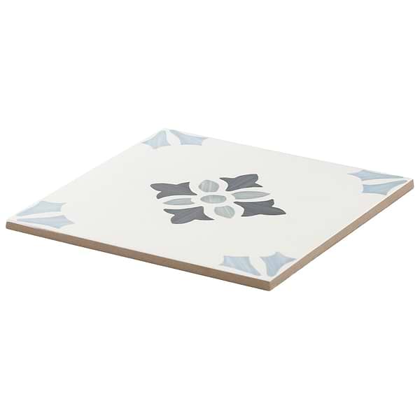 Dhar Poppy Blue Green 9x9 Matte Porcelain