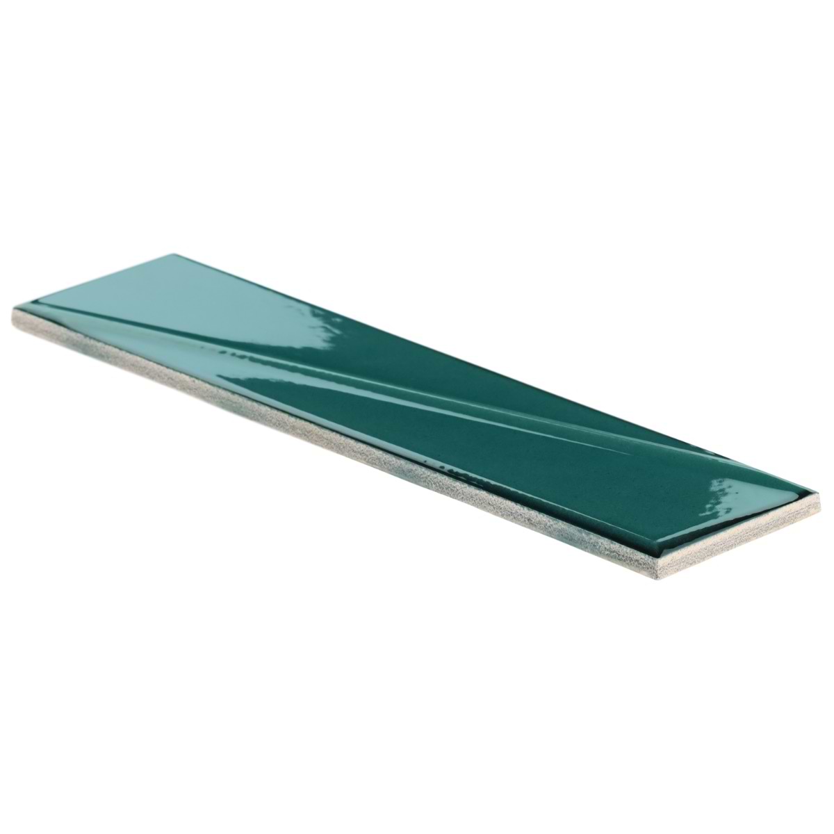 Shop Sample-CO-Pulse Emerald Green 3x12 Ceramic Subway Tile at