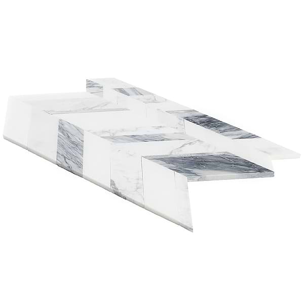 Close Out - Zayden Grigio- White Thassos- Calacutta- Grey Stone- Aluminum