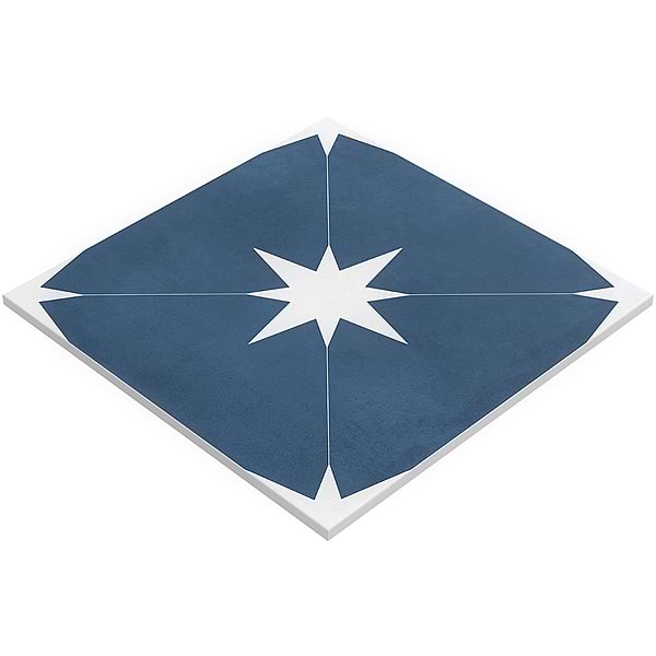 Levant Navy Blue 9x9 Matte Porcelain Tile