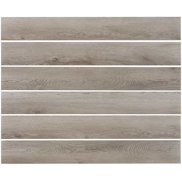 Mercer Aspen Pecan Chelsea Gray 6x48 - 2.0mm/6mil Wear Layer - Glue Down Matte Luxury Vinyl