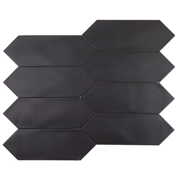 Aliante Black 4x12 Porcelain Tile