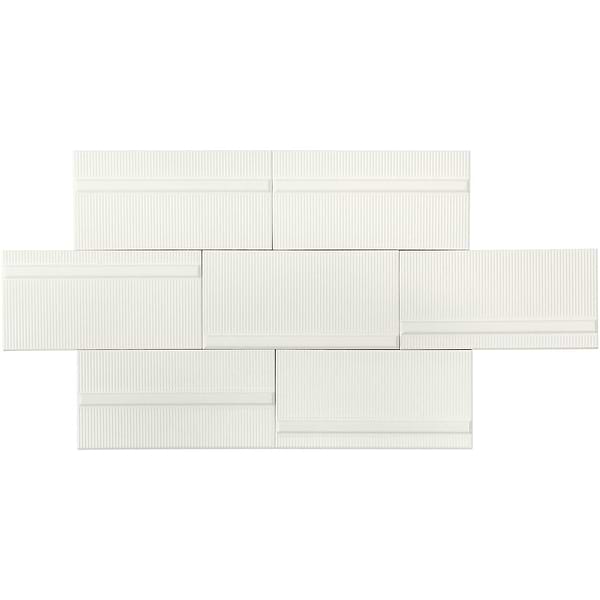 Vector Reverb Hueso 4x8 Polished Ceramic Tile