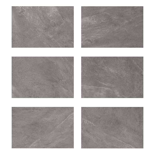 Motley Slate Gray 24x36 2CM Limestone Look Matte Porcelain Paver