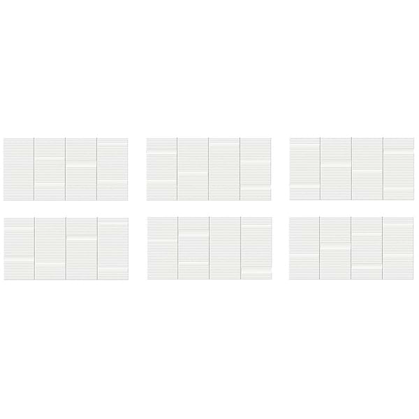 Armada White 8x16 Fluted 3D Matte Ceramic Wall Tile
