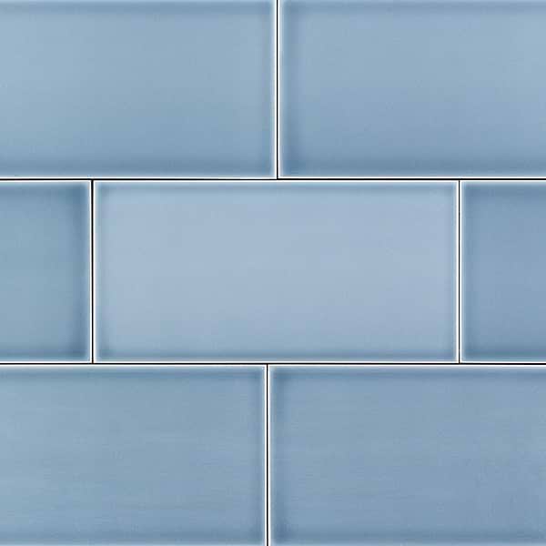 Vector Azul 4x8 Polished Ceramic Tile
