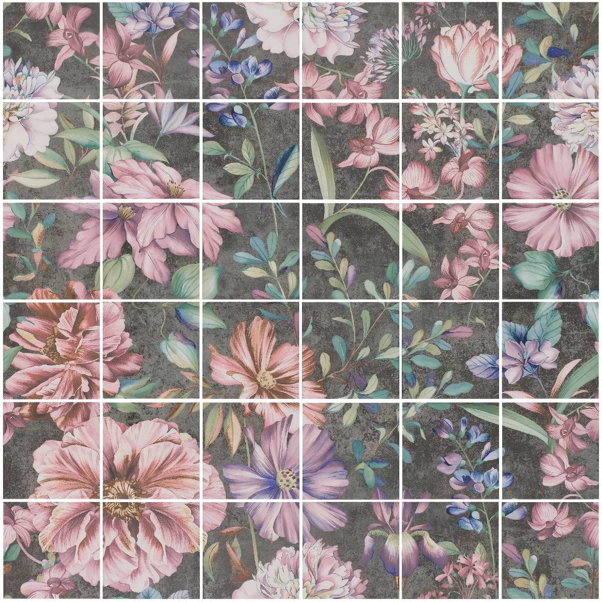 Shop Sample-Angela Harris Florista Garden Pink 8x8 Mural at