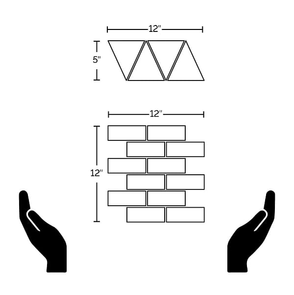 Remington Sage Beveled Bricks Glass Mosaic Tile