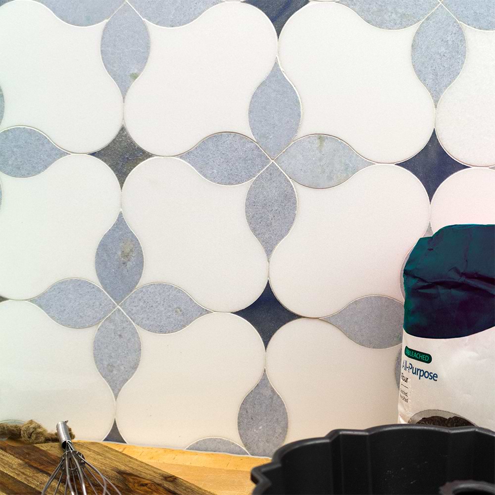 Shop MJ Blue Blazingstar - White Thassos, Blue Celeste & Azul