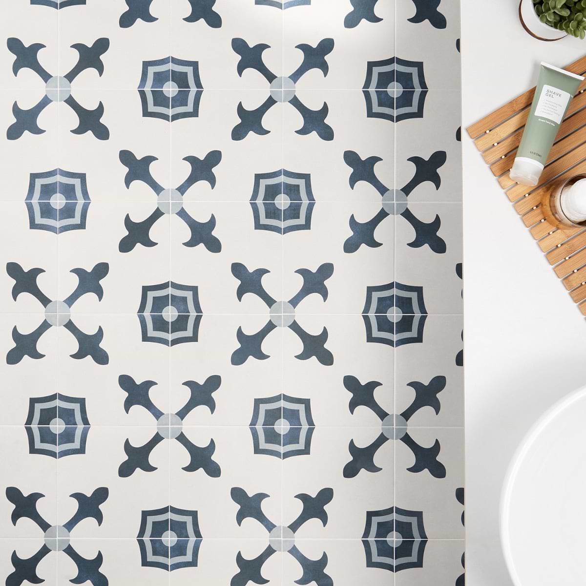 Shop Close Out - Dhar White Herald 9x9 Matte Porcelain