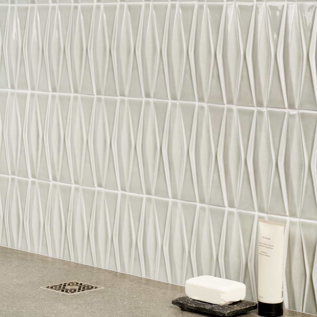 Shop Close Out - Baroque Glass Adwick Grigio | SohoStudioCorp.com