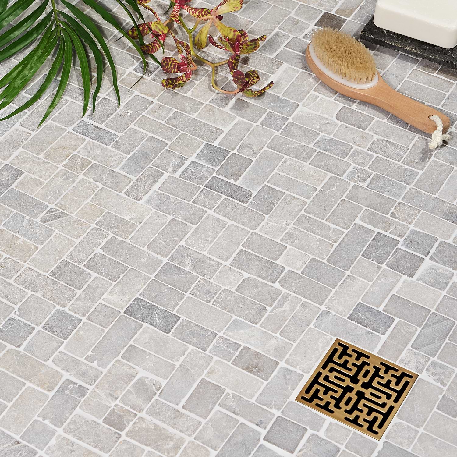 Shop Sample-Pebblestone Prambanan Grey New Antique Natural Stone