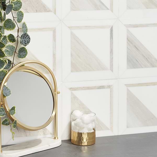 Storony Thassos Sabbia; in White + Gray + Beige Thassos + European Wooden Beige Marble; for Backsplash, Bathroom Floor, Bathroom Wall, Commercial Floor, Floor Tile, Kitchen Floor, Kitchen Wall, Outdoor Wall, Shower Floor, Shower Wall, Wall Tile; in Style Ideas Art Deco, Classic, Contemporary, Mid Century, Modern, Transitional