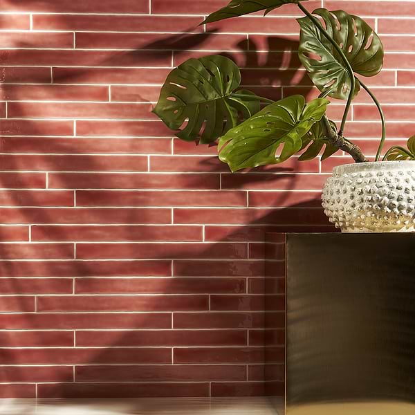 Newport Coral Pink 2x20 Polished Ceramic Wall Tile
